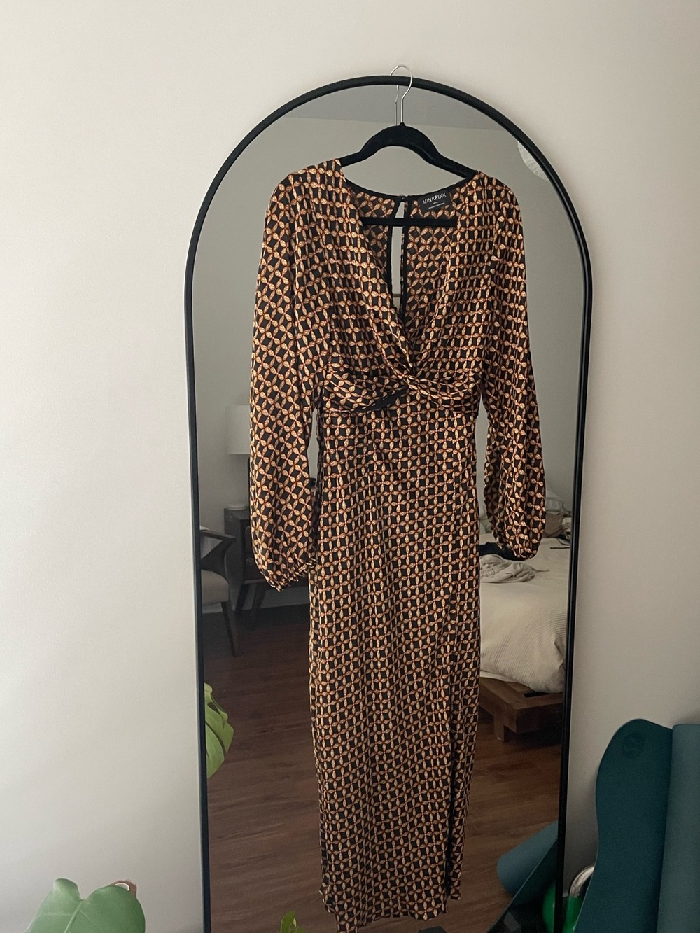 Minkpink paterned retro 70’s long dress